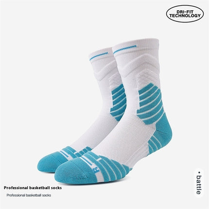 White Athletic Socks Long Tube