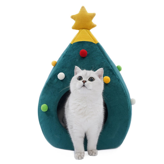 Pet Christmas Tree Cat