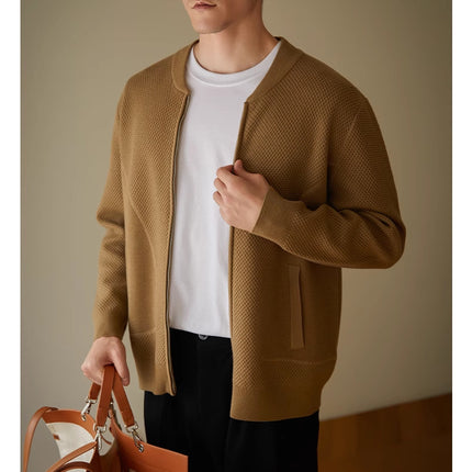 Men's Loose Casual Wool Knit Cardigan Jacket