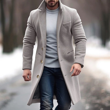 Woolen Men Trench