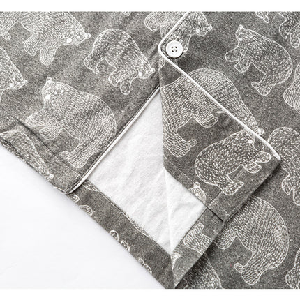 Polar Bear Printed Warm Pajama