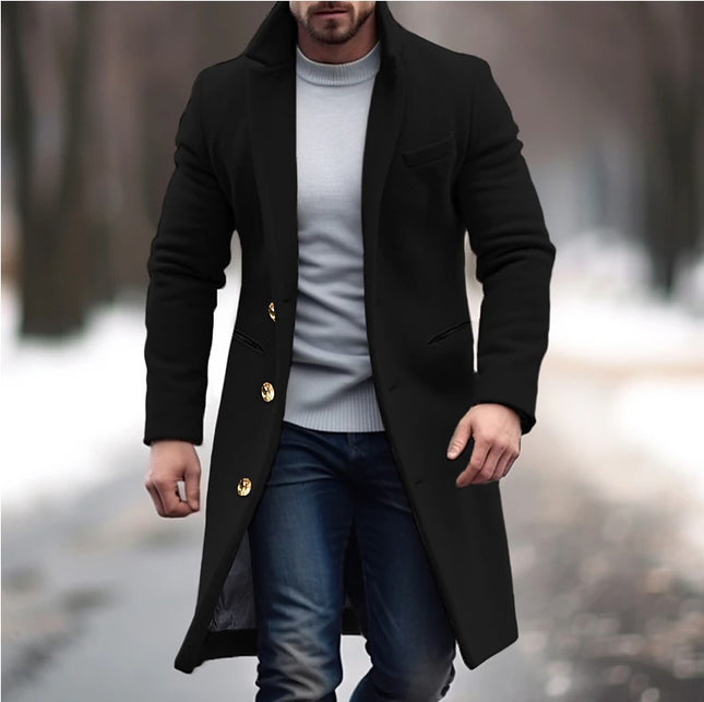 Woolen Men Trench