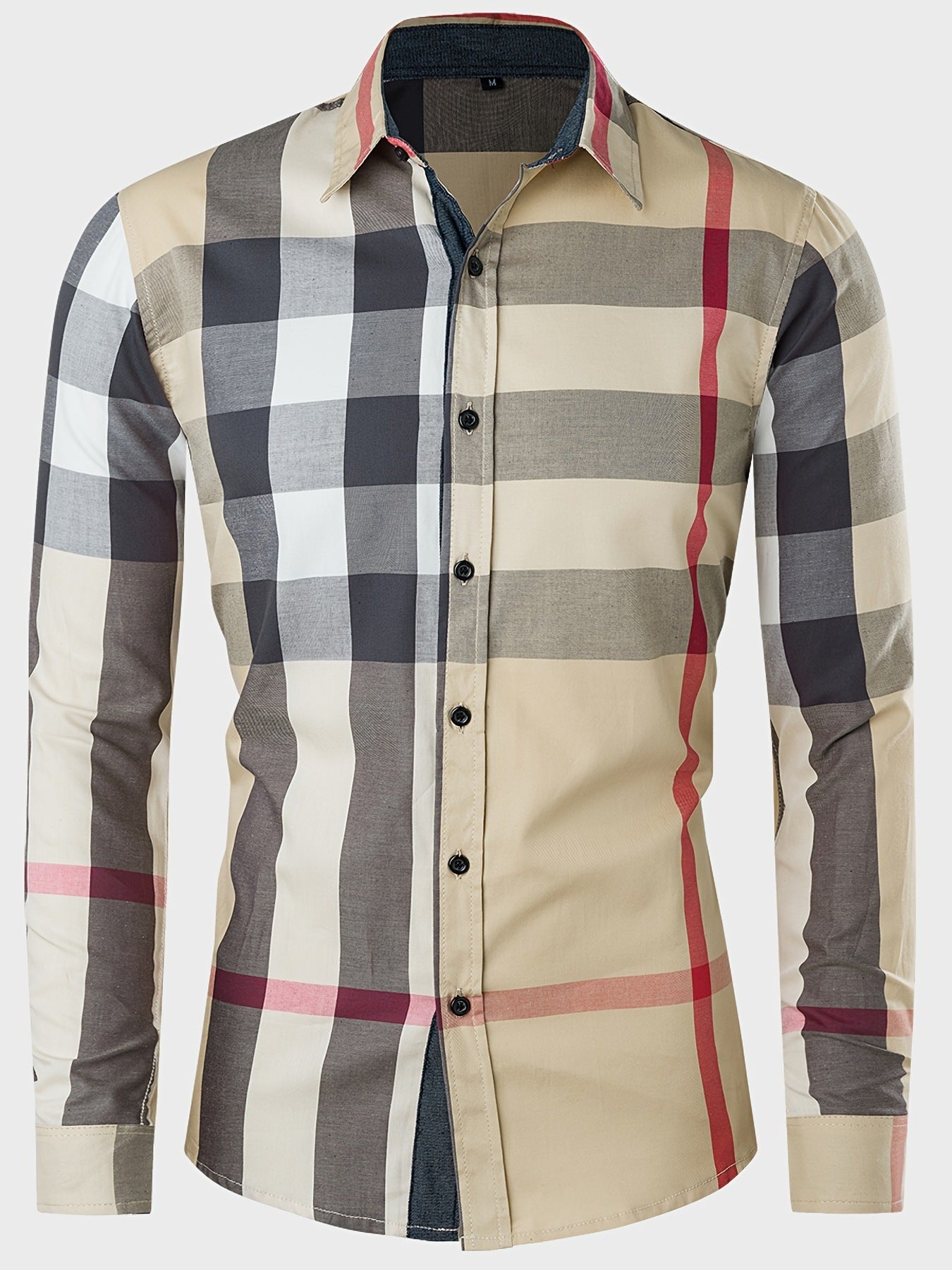 Men's Cotton Long-sleeved Shirt