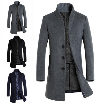 Long Woolen Man Trench