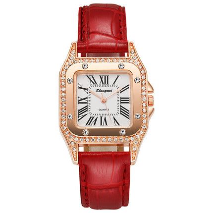 Square Diamond Belt Women's Watch