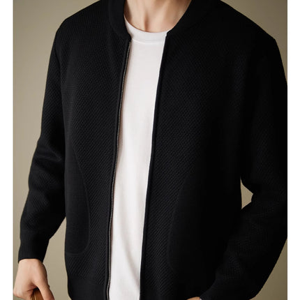 Men's Loose Casual Wool Knit Cardigan Jacket