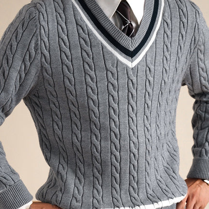 Men's College Style Casual Base Ride Thermal Head Cover Knitwear