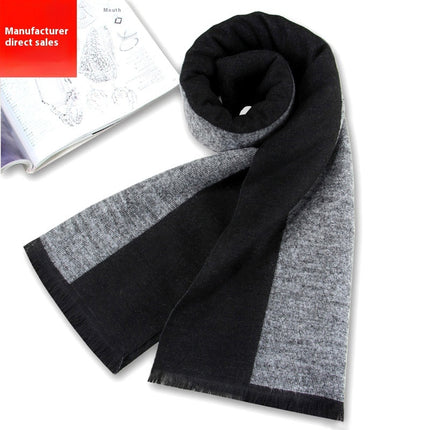 New Men's Winter Warm Cashmere-like Business Scarve