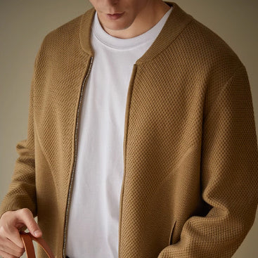 Men's Loose Casual Wool Knit Cardigan Jacket