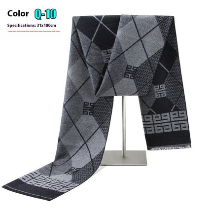 New Men's Winter Warm Cashmere-like Business Scarve