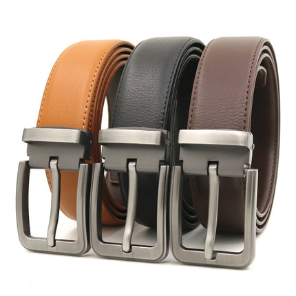 Men's Casual Pin Buckle Leather Belt