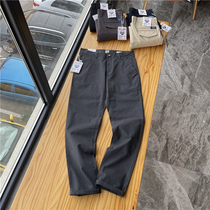 Men's Brushed Twill Straight Casual Pants