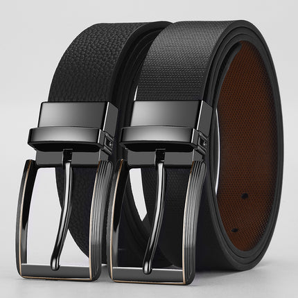 Rotatable Pin Buckle Two-color Double-sided Belt