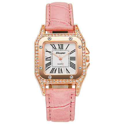 Square Diamond Belt Women's Watch