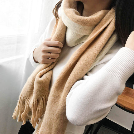 Men's Cashmere Color Matching Scarve