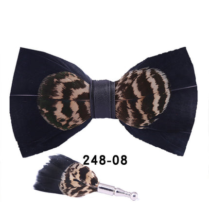 Feather Bow Tie