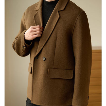 Men's High-end Casual Padded Woolen Coat