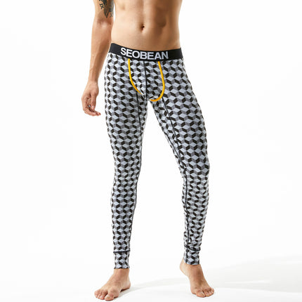 Men's Long Johns Elastic Breathable Cotton