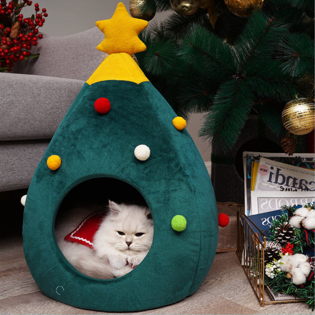 Pet Christmas Tree Cat