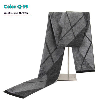 New Men's Winter Warm Cashmere-like Business Scarve