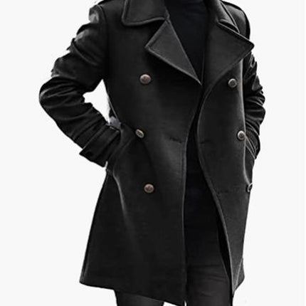 Woolen Autumn And Winter New Man Trench