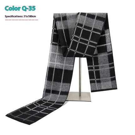 New Men's Winter Warm Cashmere-like Business Scarve