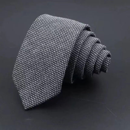 Thickened Sanded Fabric Hand Hit Men's Business Fashion Striped Solid Color Tie Cotton Formal Wear