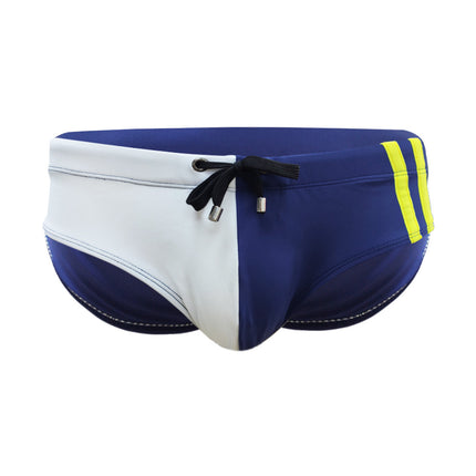 Men's Simplicity Color Matching Sports Swim Briefs