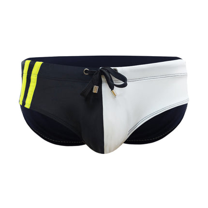 Men's Simplicity Color Matching Sports Swim Briefs