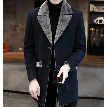 Fur And Leather Man Trench