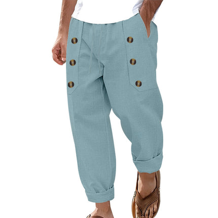 Men's Cotton And Linen  Casual Pant