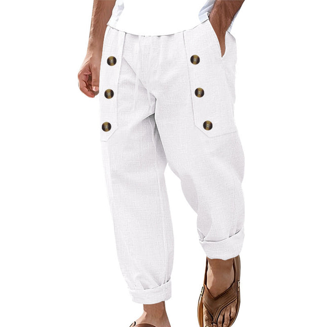 Men's Cotton And Linen  Casual Pant