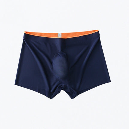 Men's Ice Silk Orange Edge Seamless Briefs