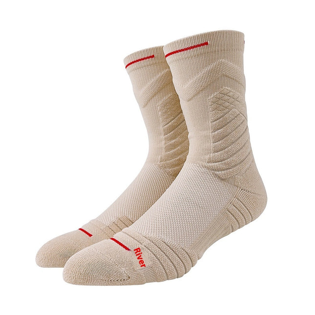 White Athletic Socks Long Tube