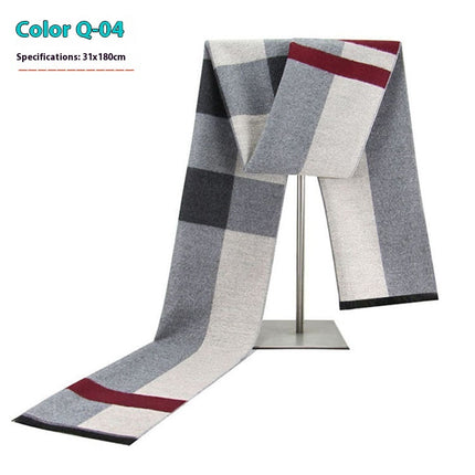 New Men's Winter Warm Cashmere-like Business Scarve