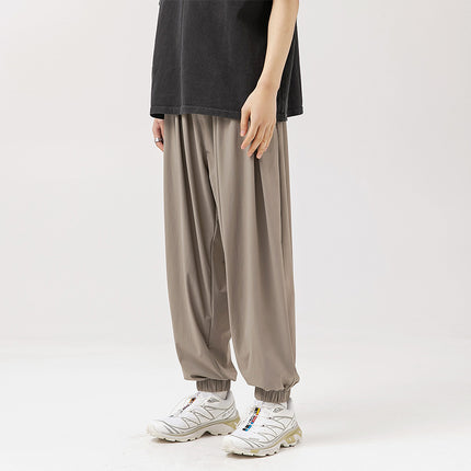 Trendy Ice-feeling Draping Effect Harem Pants