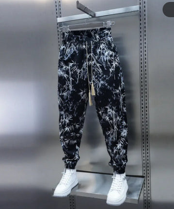 Men's Summer Casual Ice Silk Harem Pants