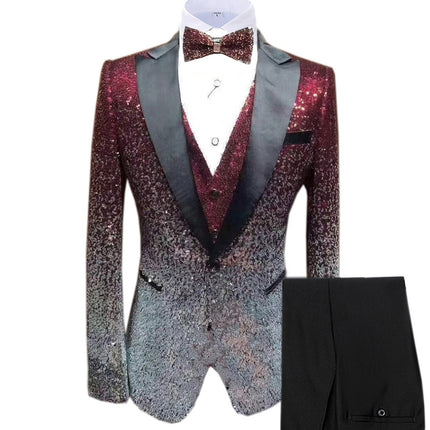 Three-piece Stage Suit For Men