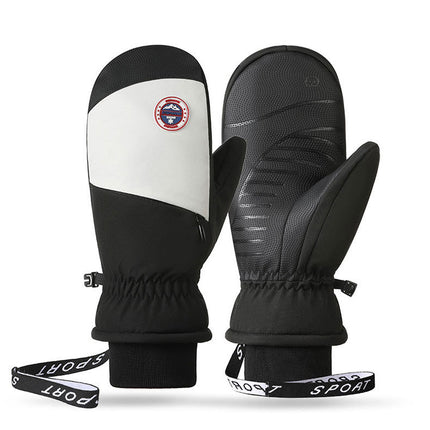 Windproof Thickened Plus Skiing Mittens