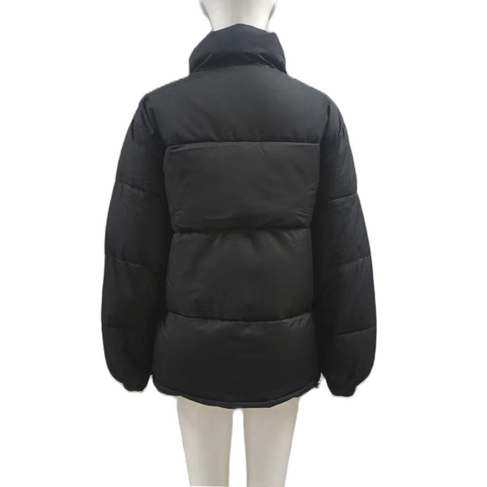 Winter Coat Women Casual Windproof Down Cotton Warm Thickened Jacket Solid Outwear All-match Loose Tops Clothing