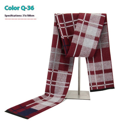 New Men's Winter Warm Cashmere-like Business Scarve