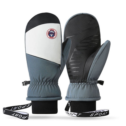 Windproof Thickened Plus Skiing Mittens