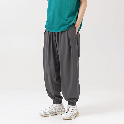 Trendy Ice-feeling Draping Effect Harem Pants