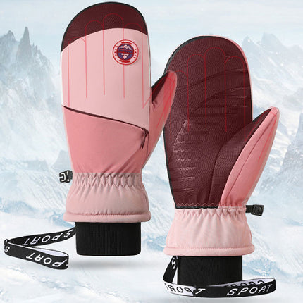 Windproof Thickened Plus Skiing Mittens