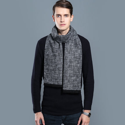 Simple Plaid Warm Keeping Cashmere Scarve