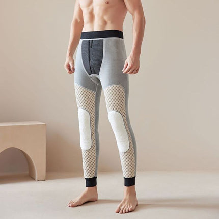 Men's Cotton Graphene Waist Support Long Johns