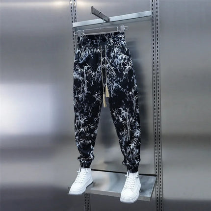 Men's Summer Casual Ice Silk Harem Pants